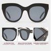 image:imageLe Specs Air Heart Cat Eye Sunglasses Elegant Flattering Style for WomenBlack  Smoke Mono Polarized