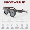 image:imageLe Specs Air Heart Cat Eye Sunglasses Elegant Flattering Style for WomenBlack  Smoke Mono Polarized