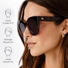 image:imageLe Specs Air Heart Cat Eye Sunglasses Elegant Flattering Style for WomenTort