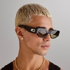 image:imageLe Specs Body Bumpin II Sunglasses  Black Olive Oval Unisex Classic Retro Style