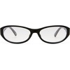 image:imageLe Specs Dont Cha Sunglasses  Black Oval Unisex Sleek Refined Style