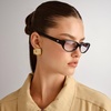 image:imageLe Specs Dont Cha Sunglasses  Black Oval Unisex Sleek Refined Style