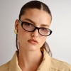 image:imageLe Specs Dont Cha Sunglasses  Black Oval Unisex Sleek Refined Style