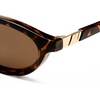 image:imageLe Specs Duskfall Sunglasses  Tort Oval Womens Elegant and Flattering Style