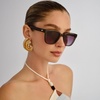 image:imageLe Specs Elixir Sunglasses  Khaki Oval Womens Elegant and Flattering Style
