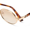 image:imageLe Specs Icicle Sunglasses  Bright Gold Oval Unisex Sleek Refined Style