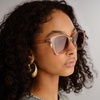 image:imageLe Specs Incantation Sunglasses  Sand Square Womens Elegant and Flattering Style