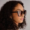 image:imageLe Specs Incantation Sunglasses  Tort Square Womens Elegant and Flattering Style