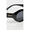 image:imageLe Specs Le Bijou Sunglasses  Black Oval Unisex Contemporary 90s Style