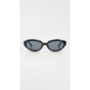 image:imageLe Specs Le Bijou Sunglasses  Black Oval Unisex Contemporary 90s Style