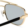 image:imageLe Specs Le Mimi Sunglasses  Gold Smoke Aviator Unisex Contemporary 90s Style
