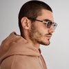 image:imageLe Specs Le Mimi Sunglasses  Gold Smoke Aviator Unisex Contemporary 90s Style