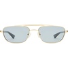 image:imageLe Specs Le Mimi Sunglasses  Gold Smoke Aviator Unisex Contemporary 90s Style