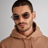 image:imageLe Specs Le Mimi Sunglasses  Gold Smoke Aviator Unisex Contemporary 90s Style
