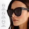 image:imageLe Specs Liar Liar Womens Oversized Cat Eye SunglassesBlack Rubber