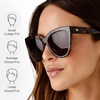 image:imageLe Specs Liar Liar Womens Oversized Cat Eye SunglassesVolcanic Tort
