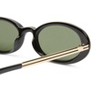 image:imageLe Specs Magnifique Sunglasses  Black Oval Womens Minimalist Y2K Style