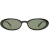 image:imageLe Specs Magnifique Sunglasses  Black Oval Womens Minimalist Y2K Style