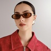 image:imageLe Specs Magnifique Sunglasses  Cocoa Oval Womens Minimalist Y2K Style