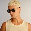 image:imageLe Specs Neptune Deux SunglassesGold Khaki Mono Polarized