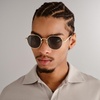 image:imageLe Specs Odyssey Sunglasses  Gold Round Unisex Classic Everyday Style