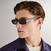 image:imageLe Specs Outta Love Retro 90s Vintage Narrow Oval Sunglasses for Women and MenBlack