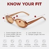 image:imageLe Specs Outta Love Retro 90s Vintage Narrow Oval Sunglasses for Women and MenCaramel