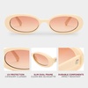image:imageLe Specs Outta Love Retro 90s Vintage Narrow Oval Sunglasses for Women and MenOffwhite