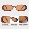 image:imageLe Specs Outta Love Retro 90s Vintage Narrow Oval Sunglasses for Women and MenToffee Tort FrameLight Brown Lens