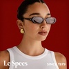 image:imageLe Specs Outta Love Retro 90s Vintage Narrow Oval Sunglasses for Women and MenToffee Tort FrameLight Brown Lens