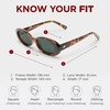 image:imageLe Specs Outta Love Retro 90s Vintage Narrow Oval Sunglasses for Women and MenTort