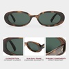 image:imageLe Specs Outta Love Retro 90s Vintage Narrow Oval Sunglasses for Women and MenTort