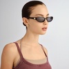 image:imageLe Specs Popalicious  Sunglasses  Black Oval Womens Micro 90s Sleek Style
