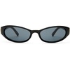 image:imageLe Specs Popalicious  Sunglasses  Black Oval Womens Micro 90s Sleek Style