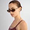 image:imageLe Specs Popalicious  Sunglasses  Cocoa Oval Womens Micro 90s Sleek Style