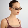 image:imageLe Specs Popalicious  Sunglasses  Cocoa Oval Womens Micro 90s Sleek Style