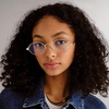 image:imageLe Specs Poseidon Deux Sunglasses  Round Unisex Contemporary 90s StyleGold FrameBlue Light Lens