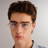 image:imageLe Specs Poseidon Deux Sunglasses  Round Unisex Contemporary 90s StyleGold FrameBlue Light Lens