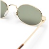 image:imageLe Specs Poseidon Deux Sunglasses  Round Unisex Contemporary 90s StyleGold FrameKhaki Lens
