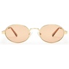 image:imageLe Specs Poseidon Deux Sunglasses  Round Unisex Contemporary 90s StyleGold FrameTan Lens