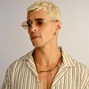 image:imageLe Specs Poseidon Deux Sunglasses  Round Unisex Contemporary 90s StyleGold FrameTan Lens