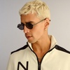 image:imageLe Specs Poseidon Deux Sunglasses  Round Unisex Contemporary 90s StyleMatte Black FrameSmoke Lens