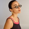 image:imageLe Specs Poseidon Deux Sunglasses  Round Unisex Contemporary 90s StyleMatte Black FrameSmoke Lens