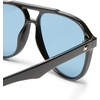 image:imageLe Specs Tragic Magic Sunglasses  Black Aviator Unisex Classic Everyday Style