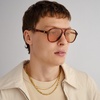image:imageLe Specs Tragic Magic Sunglasses  Toffee Tort Aviator Unisex Classic Everyday Style