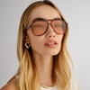 image:imageLe Specs Tragic Magic Sunglasses  Toffee Tort Aviator Unisex Classic Everyday Style