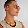 image:imageLe Specs Treasure Sunglasses  Gold Aviator Unisex Micro 90s Sleek Style