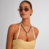 image:imageLe Specs Treasure Sunglasses  Gold Aviator Unisex Micro 90s Sleek Style