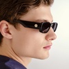 image:imageLe Specs Unreal Sunglasses  Rectangle Unisex Classic Everyday StyleShiny Black
