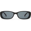 image:imageLe Specs Unreal Sunglasses  Rectangle Unisex Classic Everyday StyleShiny Black